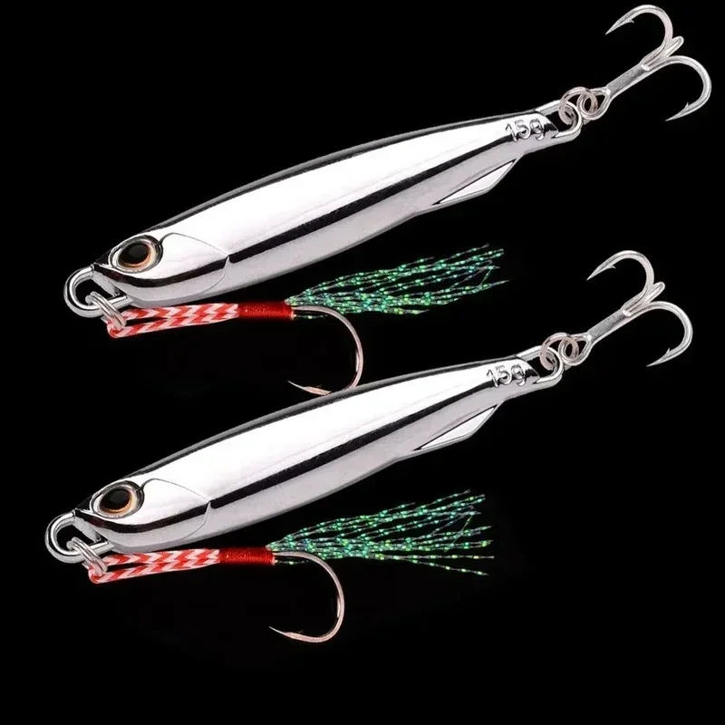 Fishing Lure Spoon - 10Pcs Metal Casting Jig Spoon Lure