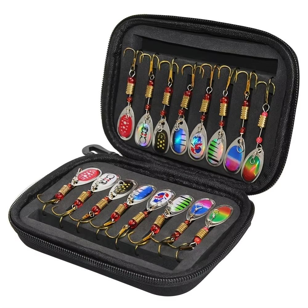 Rotating Glitter Spinners Fish - Fishing Lure Spinnerbait ulasan dan harga
