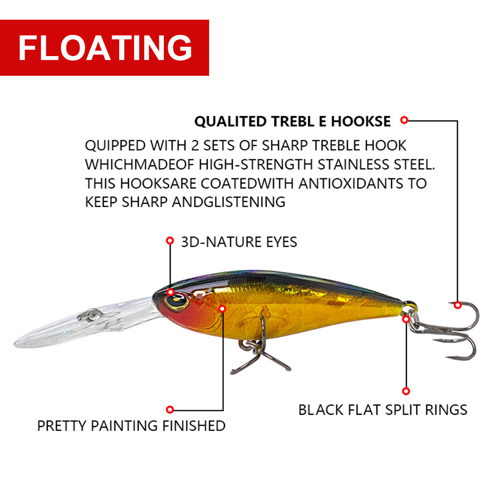 5.8cm 6.63g Fishing Lures Floa - Fishing Lure Jerkbait ulasan dan harga