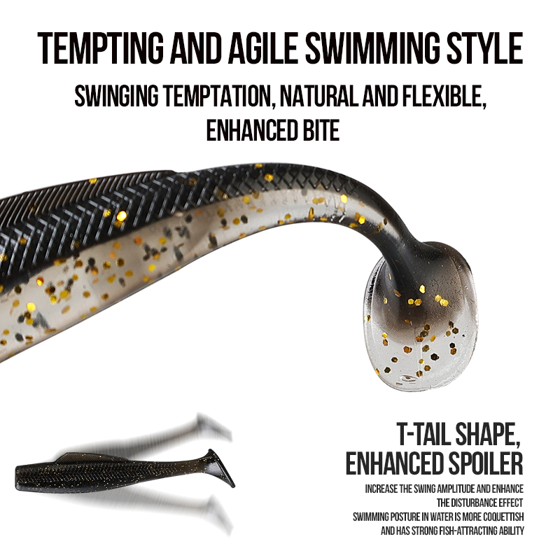 TAIYU Floating Water T-Tail He - Fishing Lure Soft Plastic ulasan dan harga